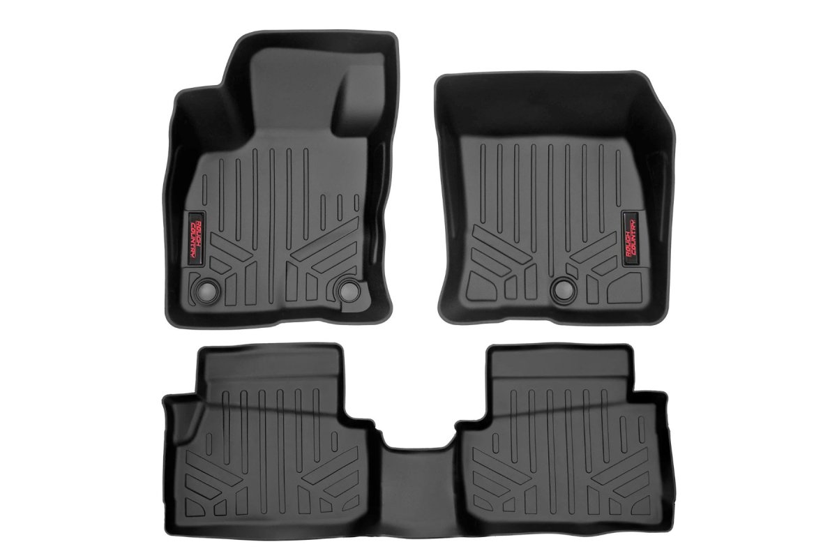 Ford Maverick Floor Mats - Front and Rear - Rough Country - Floor Armor - '22-'25